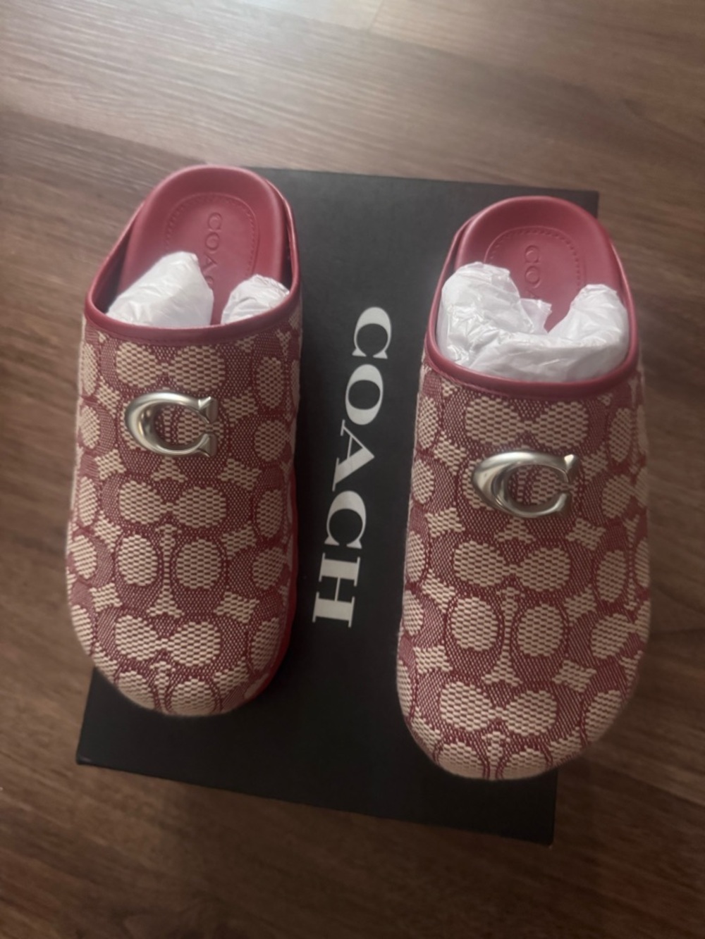 Coach Maroon Slip-On with Carriage Detail